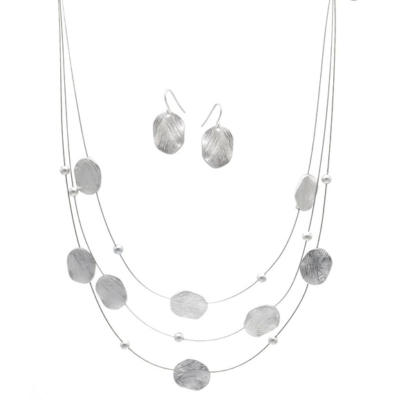 SILVER CHUNKY NECKLACE - Picture 4 of 4